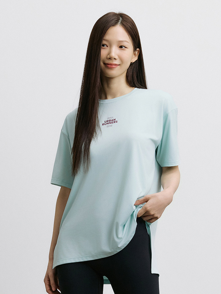 여성) COOL 오버핏 그래픽 T (반팔) 