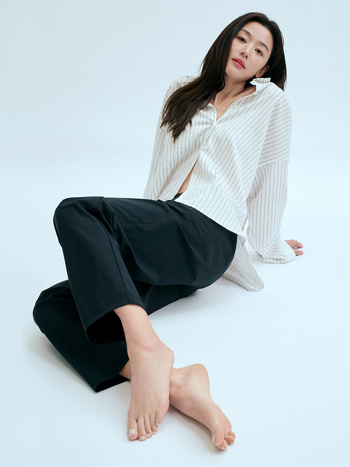 여성) 수퍼 스트레치 스트레이트 팬츠