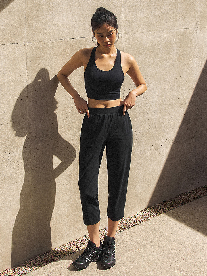 여성) 수퍼 스트레치 7부 팬츠