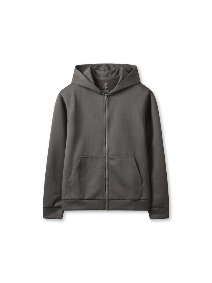 남성) 스웨이드 터치 후드집업