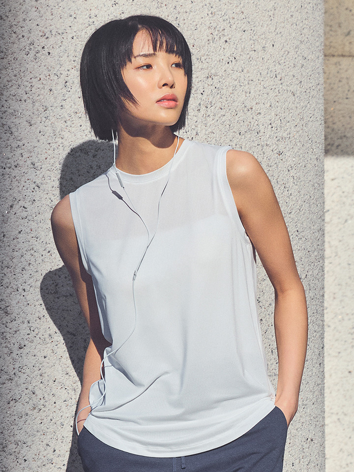 여성) 퀵드라이 메쉬 탱크