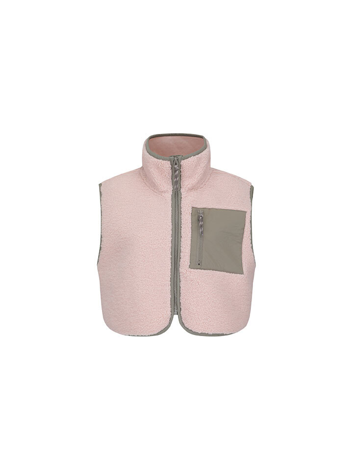 GOODWEAR MALL 여성) 에코 쉘파 하이넥 베스트 (크롭)