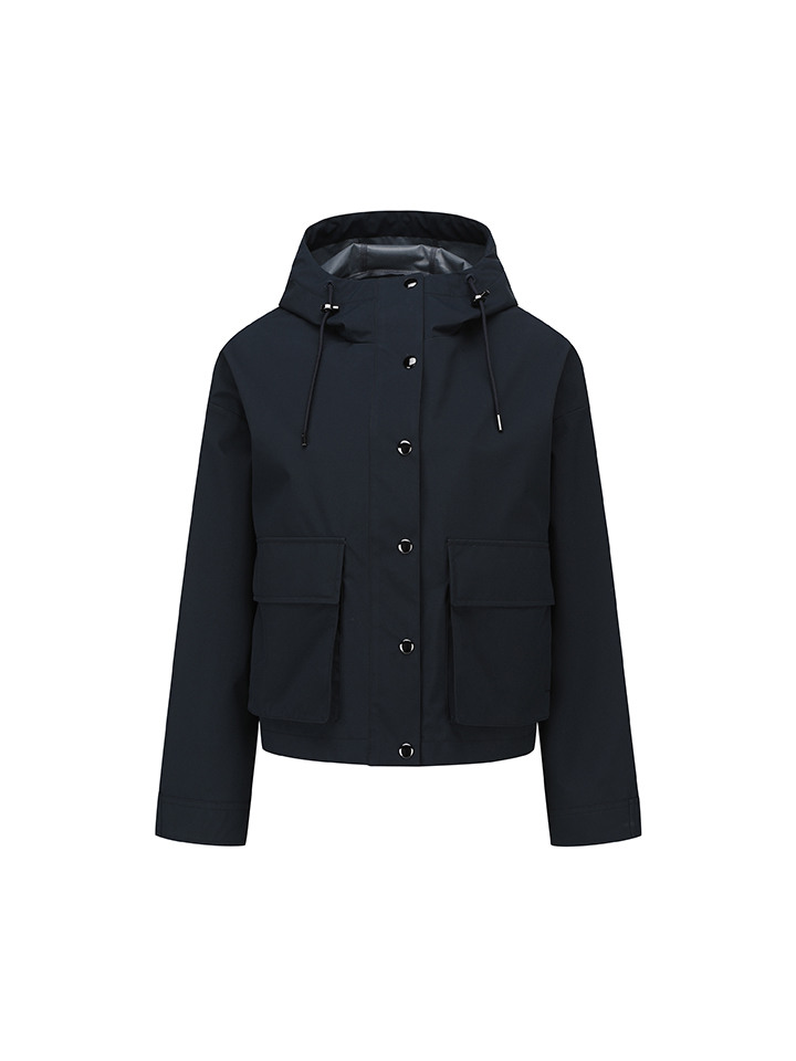 여성) 3LAYER 크롭 후드 웨더 점퍼