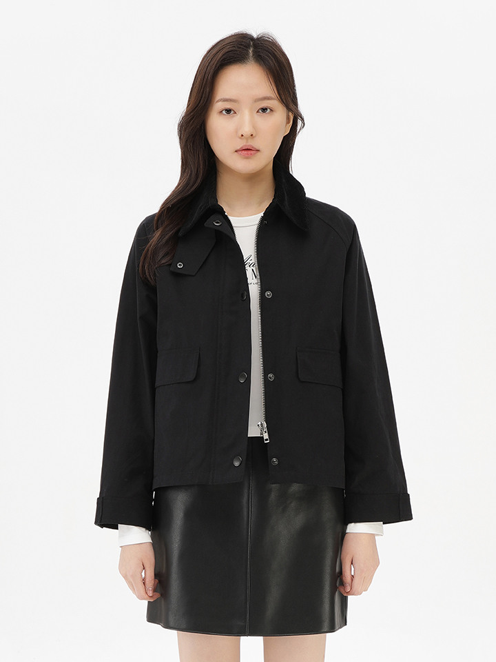 여성) 코듀로이 카라 헌팅 재킷