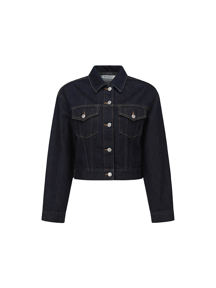 여성) 데님 크롭 트러커 재킷