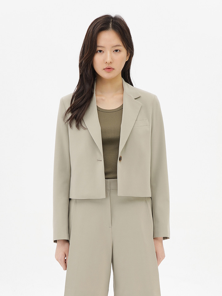 여성) 크롭 블레이저 (SET MSE1PP2503)