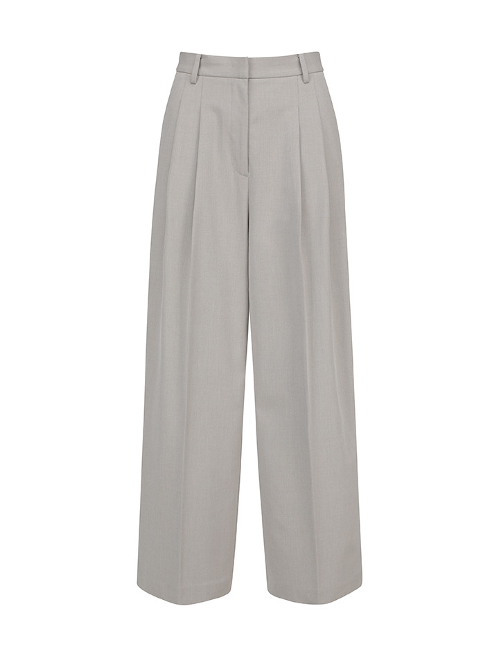 여성) 와이드 하프밴딩 슬랙스 (SET MSE1KG2503)