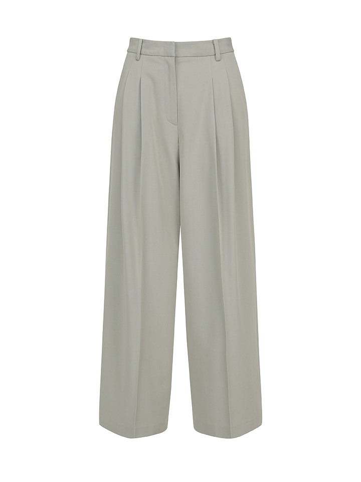 여성) 와이드 하프밴딩 슬랙스 (SET MSE1KG2503)