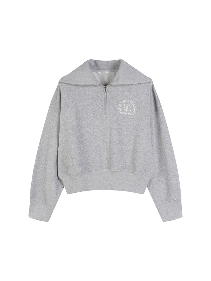 여성) 테리 하프집업 그래픽 스웨트셔츠(SET-UP)