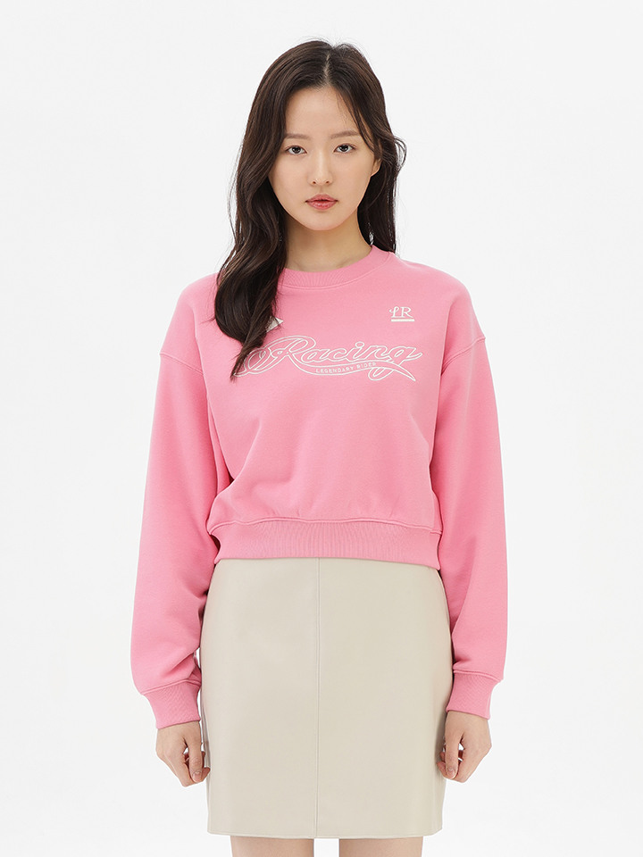 여성) 테리 그래픽 스웨트셔츠(SET-UP)