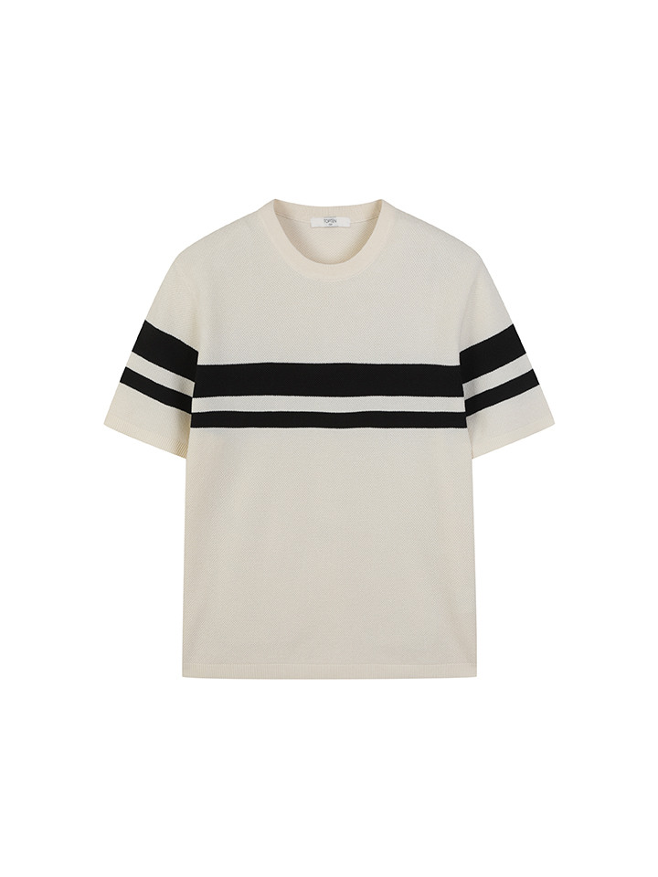 남성) 쿨라이트 크루넥 반팔 스웨터