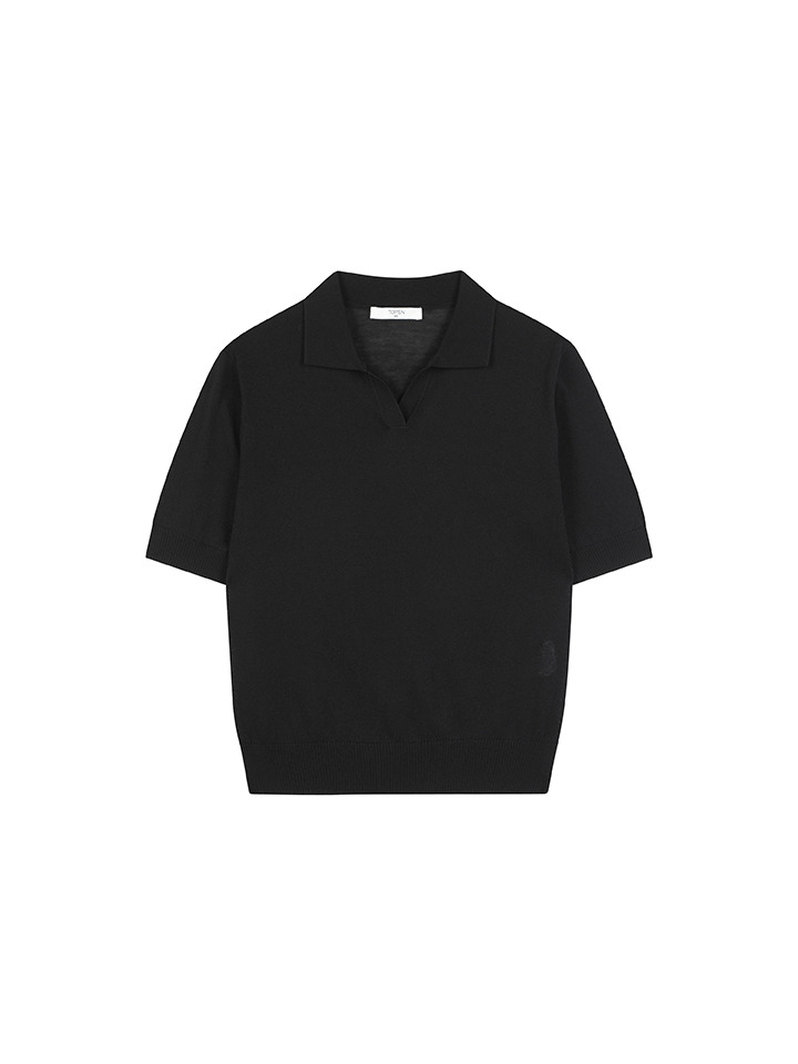 여성) 쿨라이트 오픈 카라 스웨터