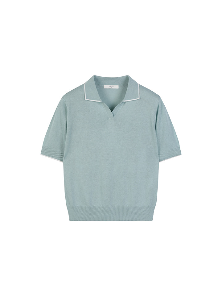 여성) 쿨라이트 오픈 카라 스웨터