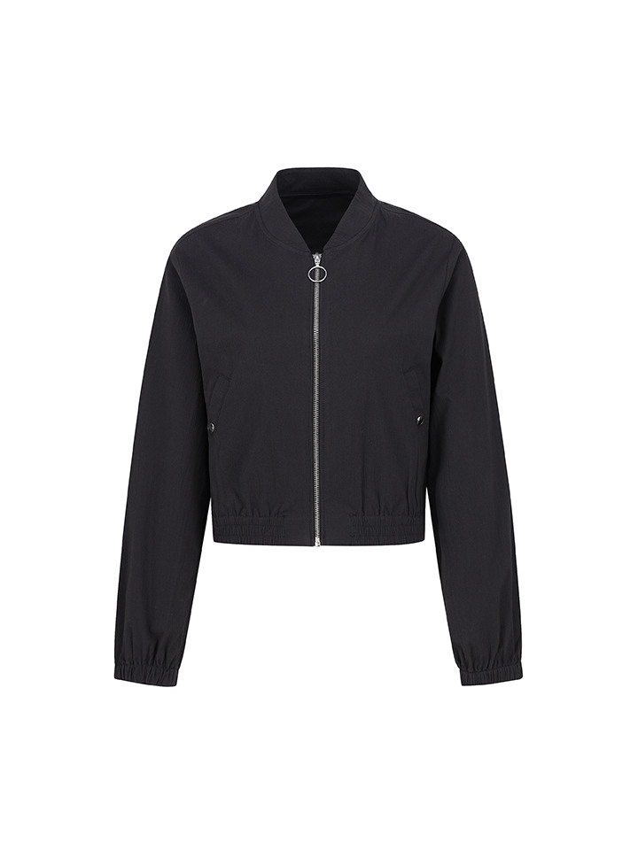 여성) MA-1 크롭 블루종