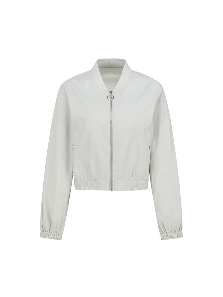 여성) MA-1 크롭 블루종