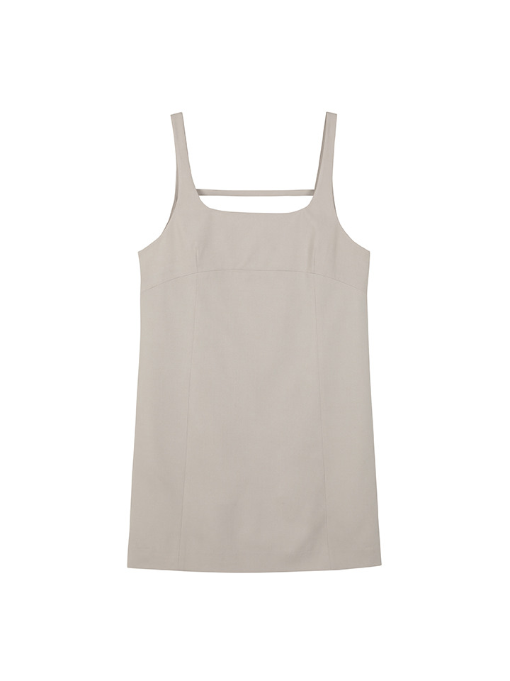 여성) 슬리브리스 미니 원피스