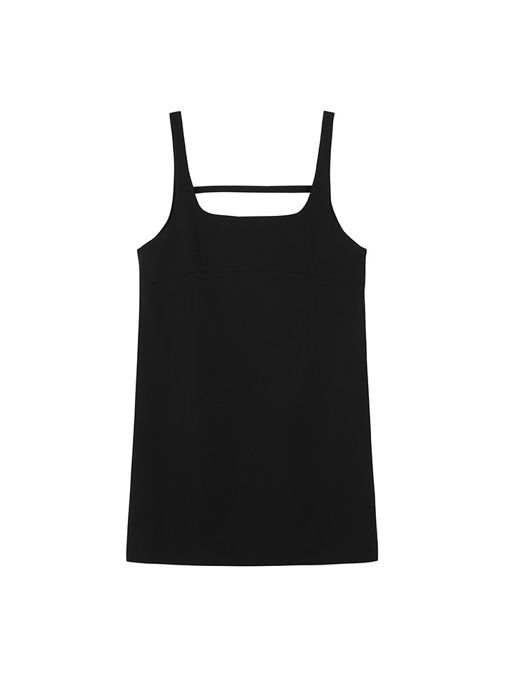 여성) 슬리브리스 미니 원피스