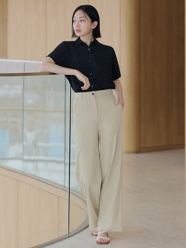 여성) 쿨터치 와이드 캐주얼 팬츠