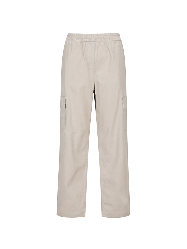 여성) 리넨 카고 밴딩 팬츠