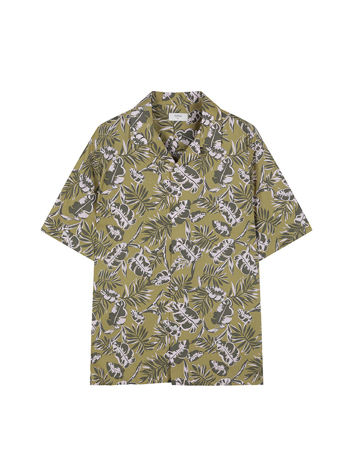 남성) 프린트 카바나 반팔 셔츠