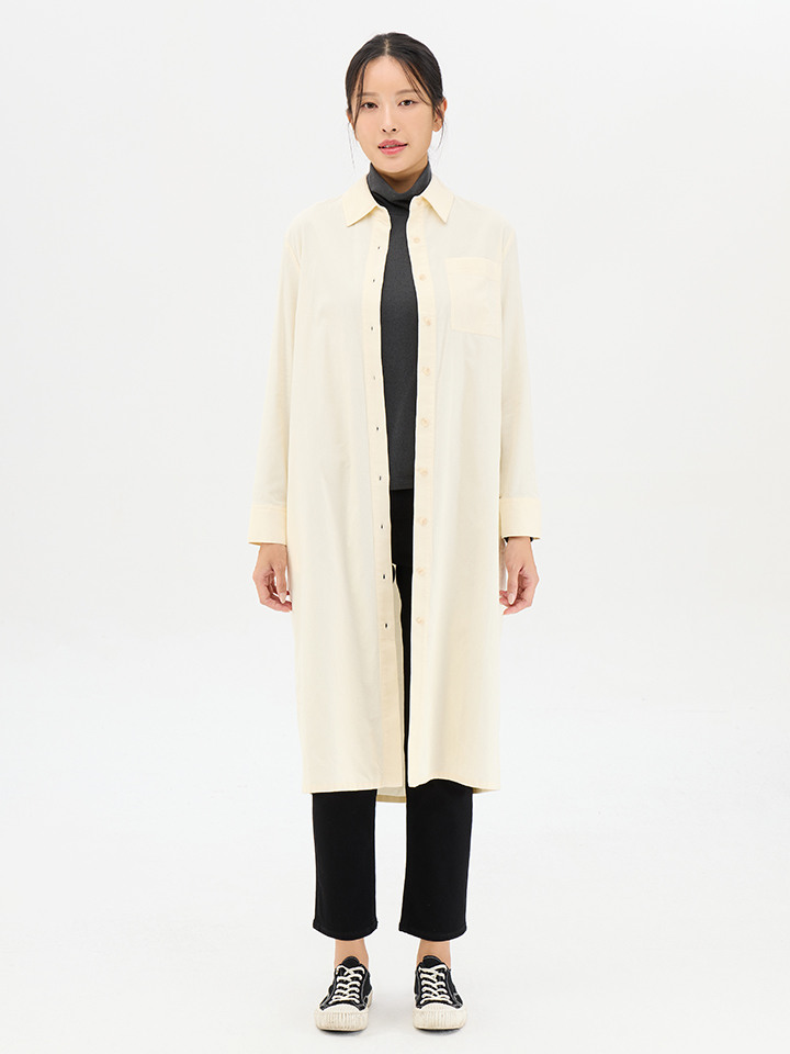 여성) 코듀로이 셔츠 원피스