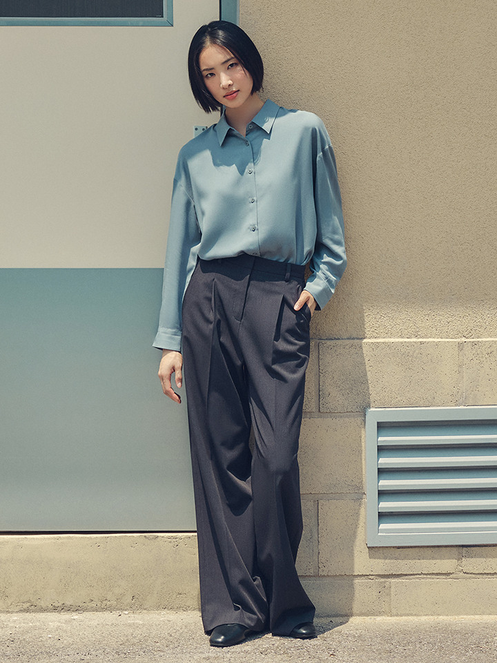 여성) 와이드 슬랙스