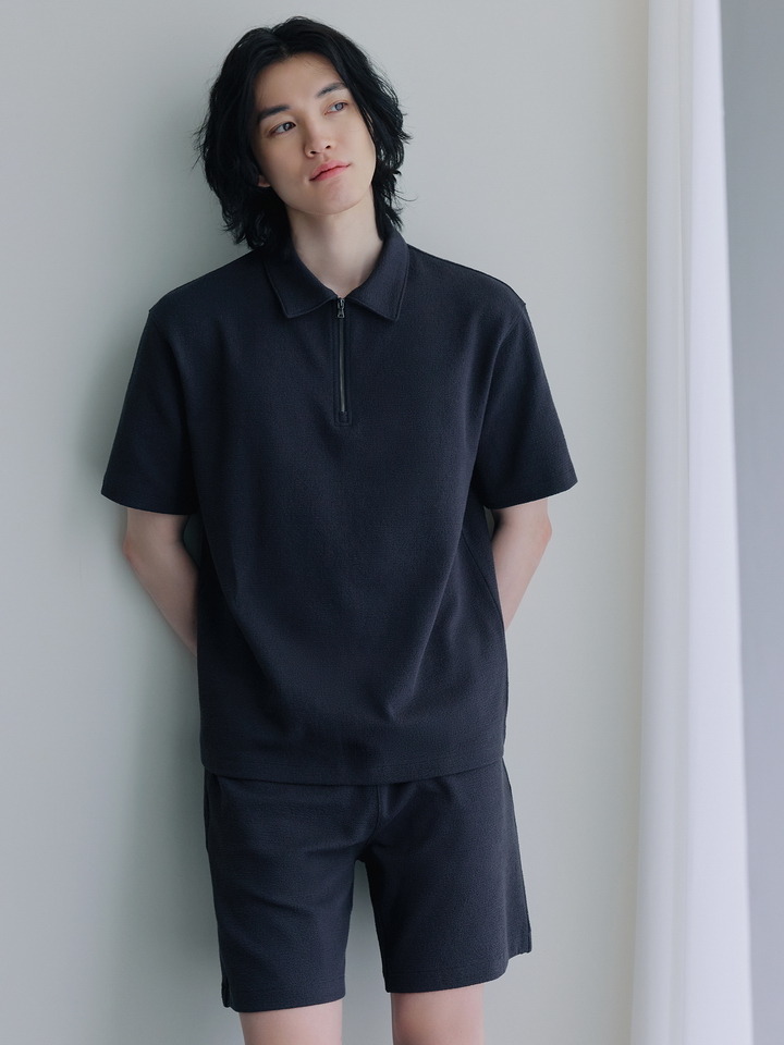 남성) 텍스쳐드 자카드 4부 쇼츠