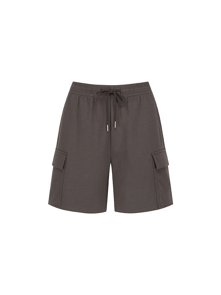 여성) 쿨에어 코튼 더블니트 카고 스웨트쇼츠