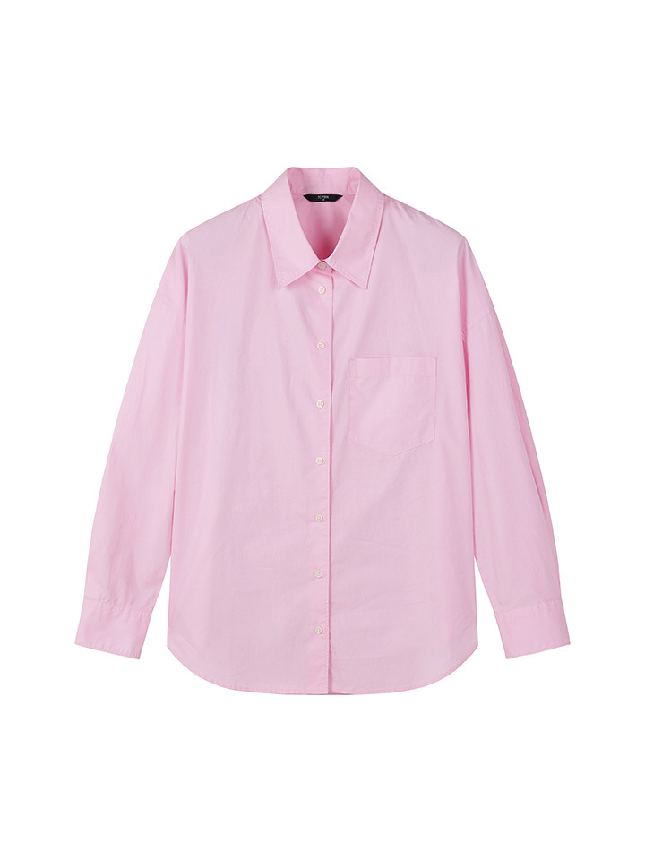 여성) 포플린 오버핏 셔츠