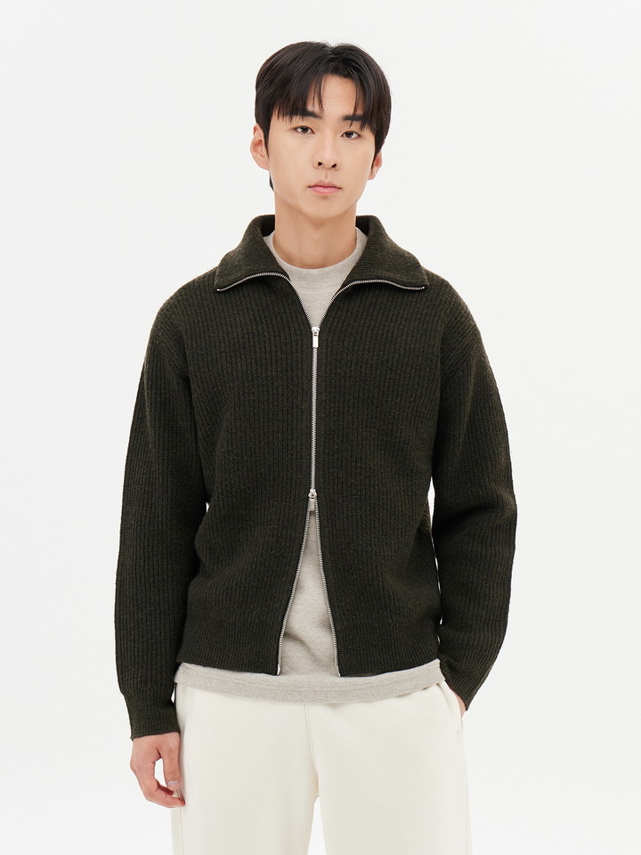 남성) 울블렌드 집업 가디건