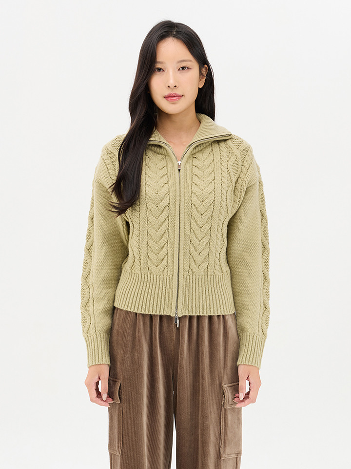 여성) 피셔맨 집업 가디건