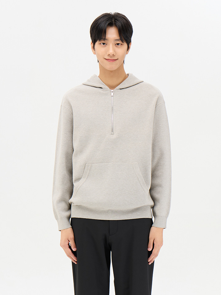 남성) 소프트터치 오버핏 후드 스웨터