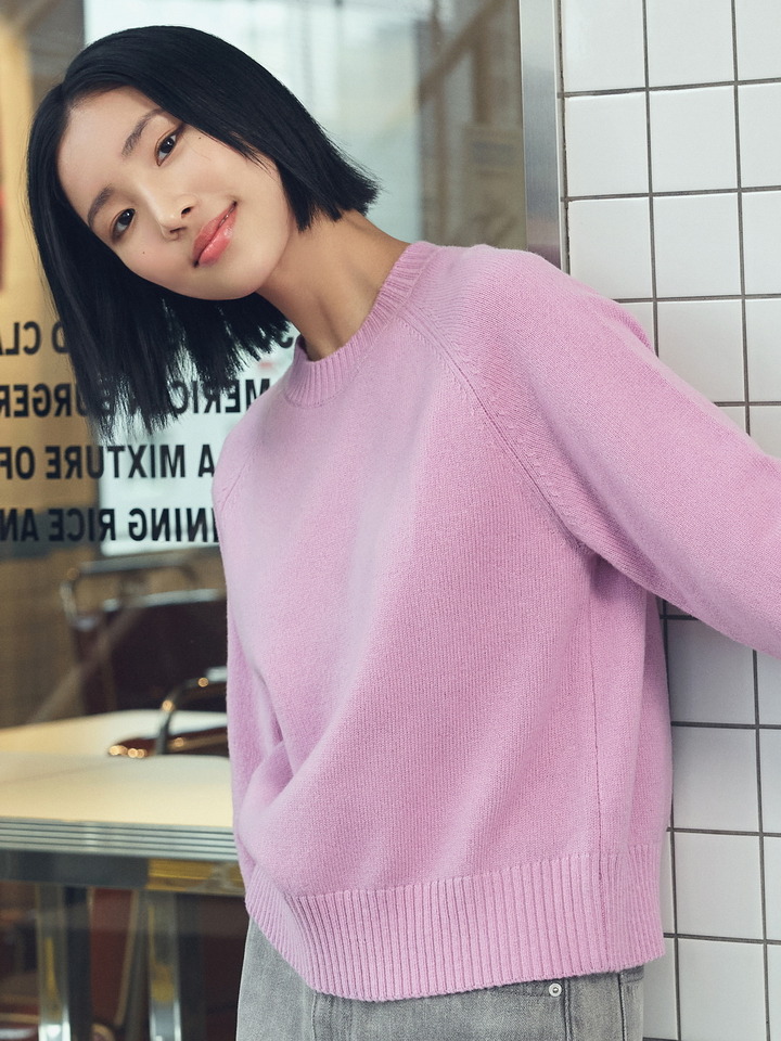 여성) 램스울 블렌드 크루넥 스웨터