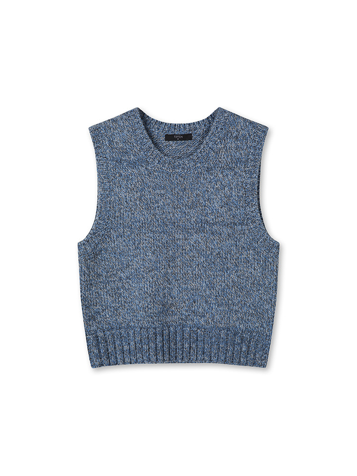 여성) 램스울 블렌드 크루넥 스웨터 베스트