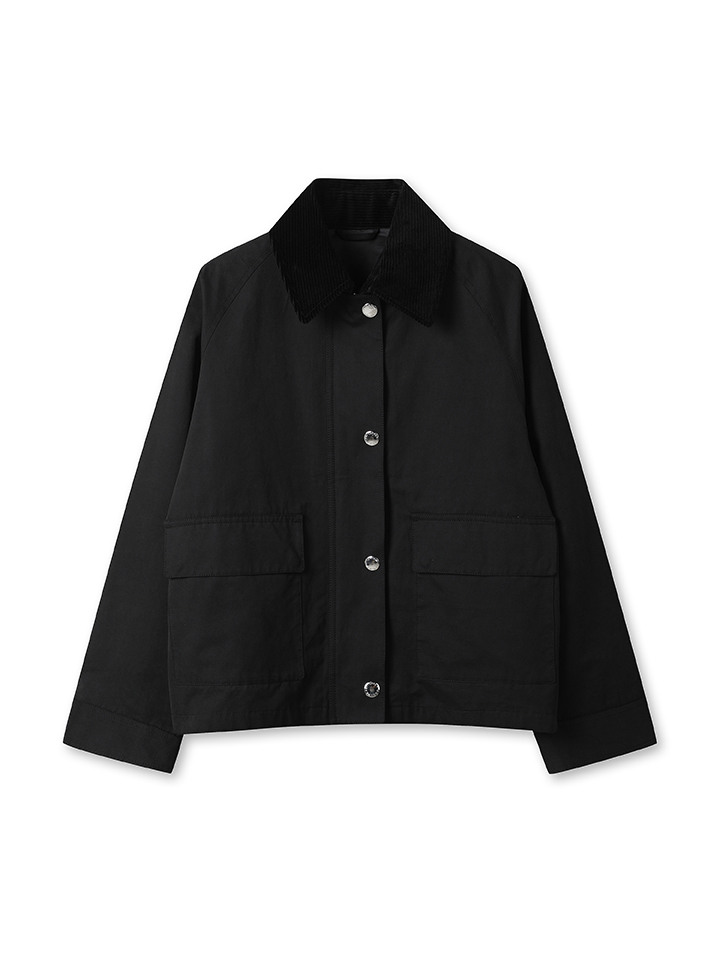 여성) 코듀로이카라 헌팅 재킷