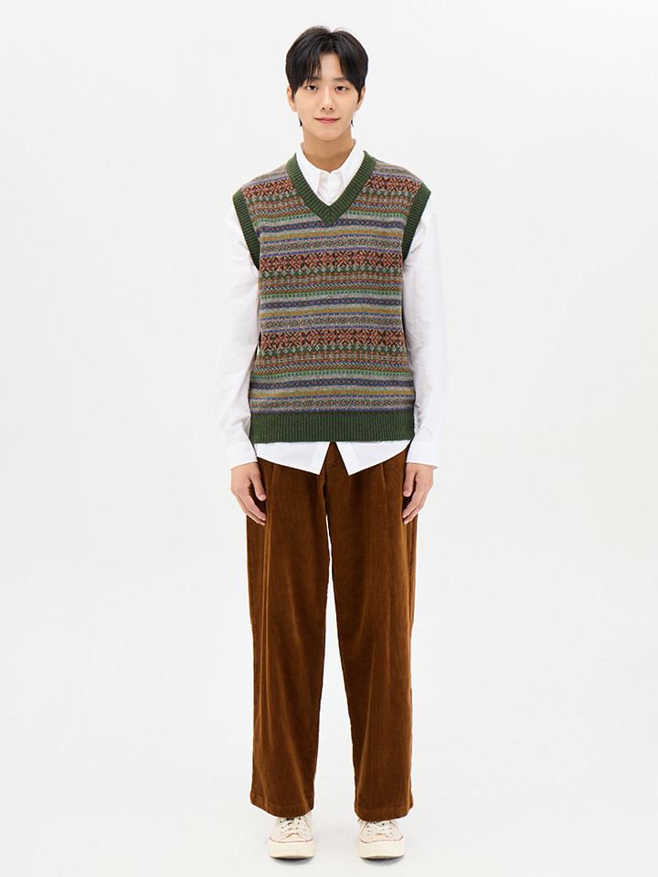 남성) 더 웜 턱와이드 코듀로이 팬츠