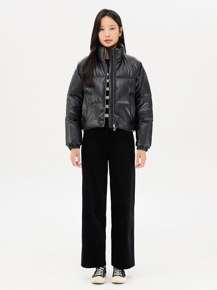 여성) 더 웜 벨보아 세미 와이드 팬츠