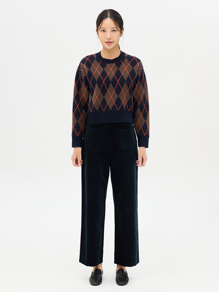 여성) 더 웜 벨보아 세미 와이드 팬츠