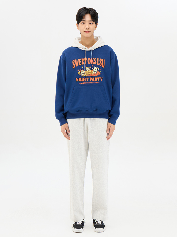 남성) 플리스 스트레이트 스웨트팬츠