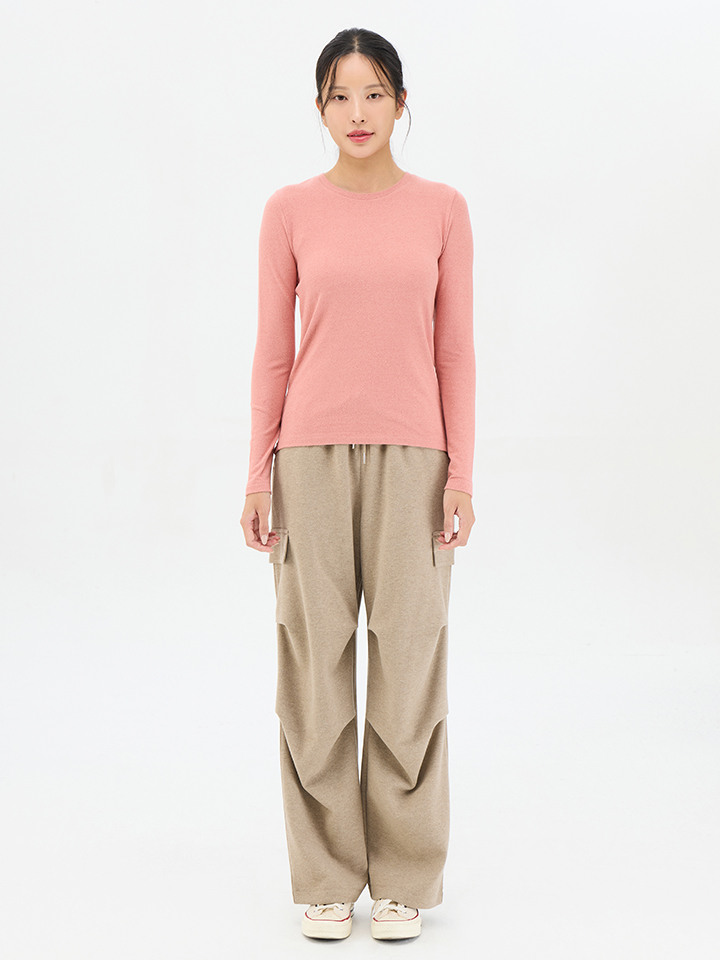 여성) 브러시드 저지 파라수트 팬츠