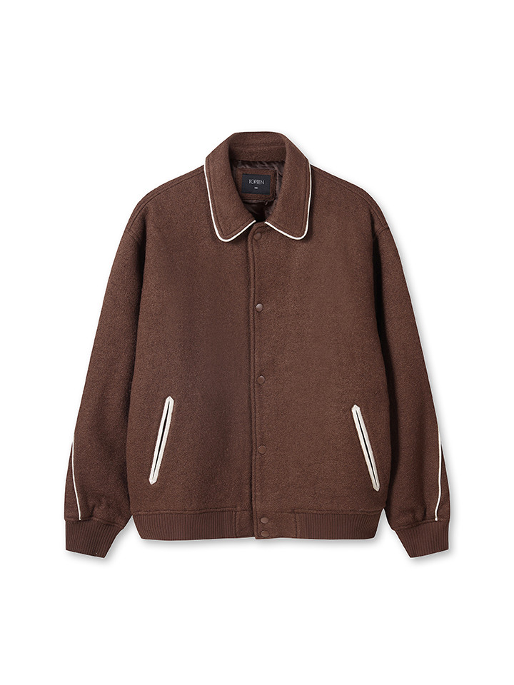 남성) 울블렌드 바시티 재킷