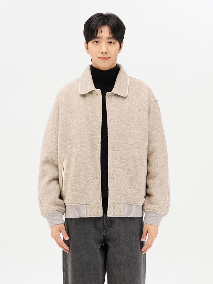 남성) 울블렌드 바시티 재킷