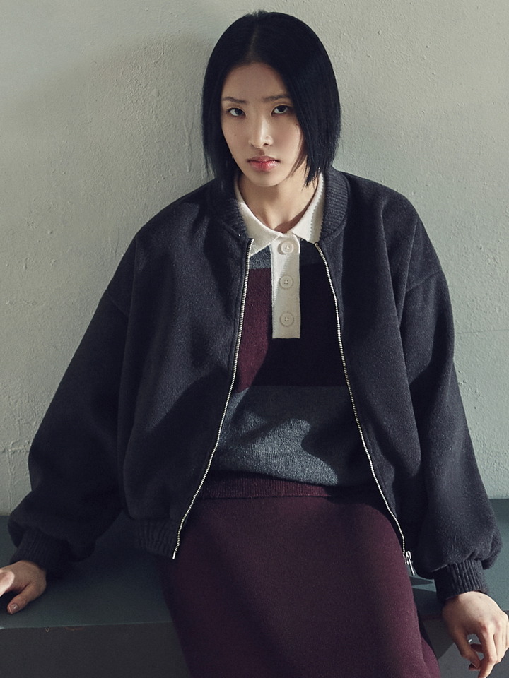 여성) 울라이크 부클 블루종 점퍼