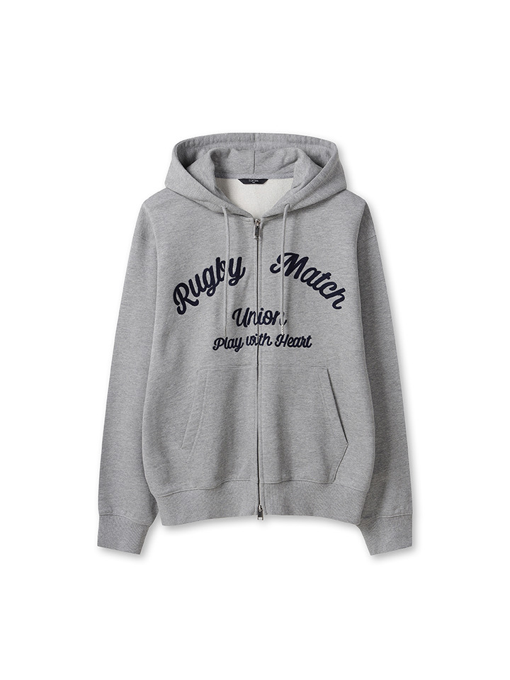 공용) 플리스 그래픽 후드 집업