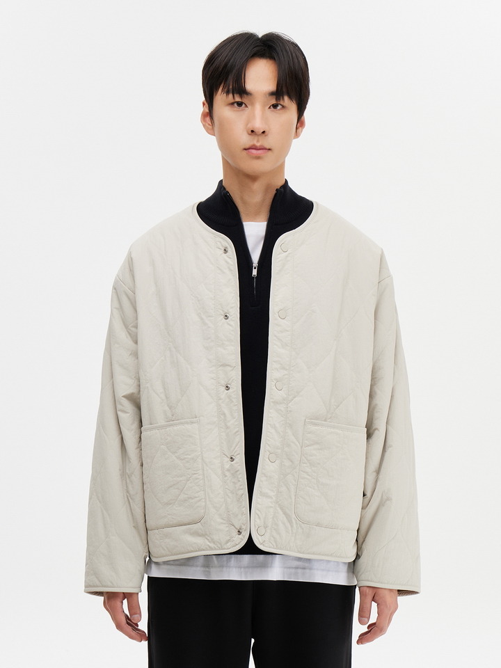 공용) 폴라플리스 퀼팅 리버서블 점퍼