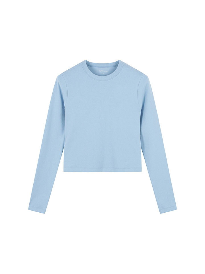 여성) 소프트 브러시드 크루넥 긴팔티