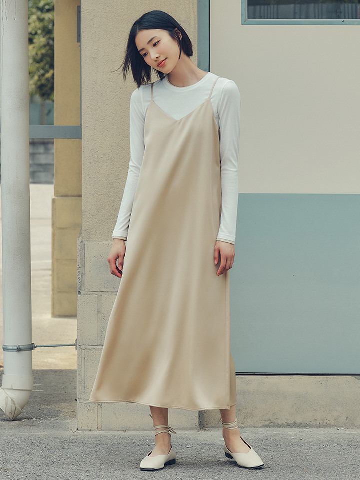 여성) 레이어드 립 긴팔티