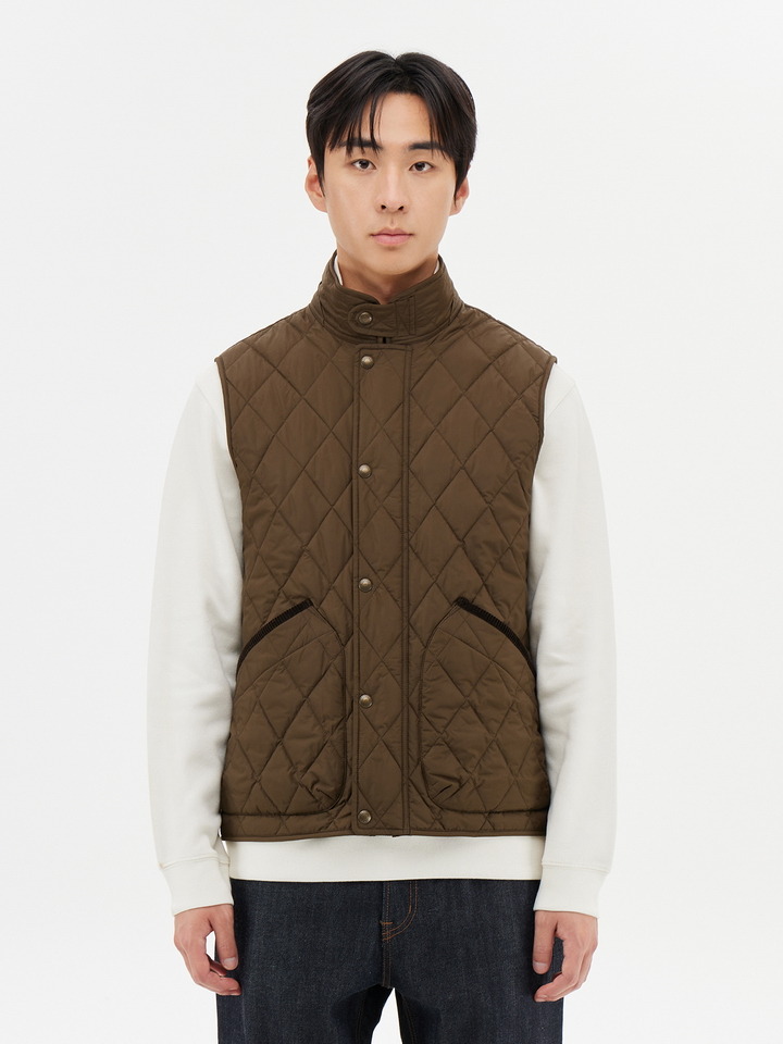 남성) 하이넥 퀼팅 베스트