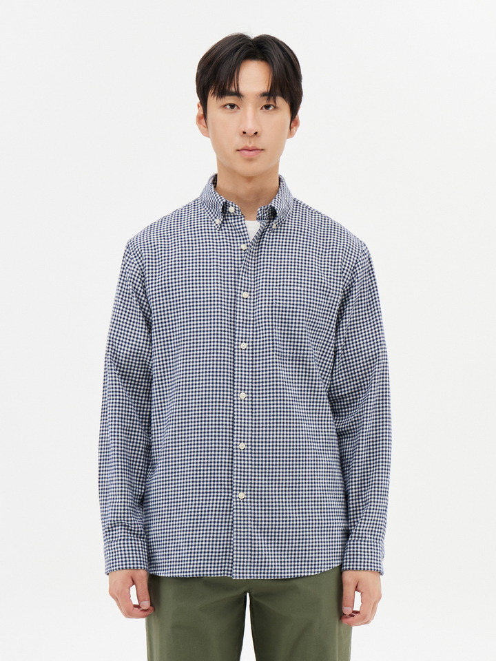 남성) 플란넬 버튼다운 셔츠