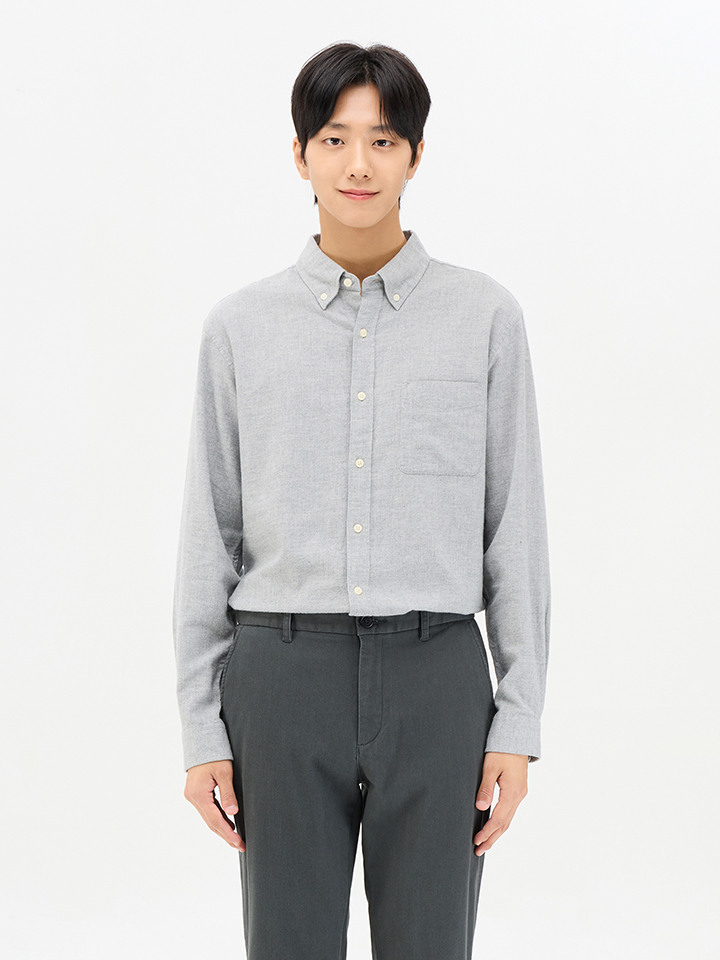 남성) 플란넬 버튼다운 셔츠